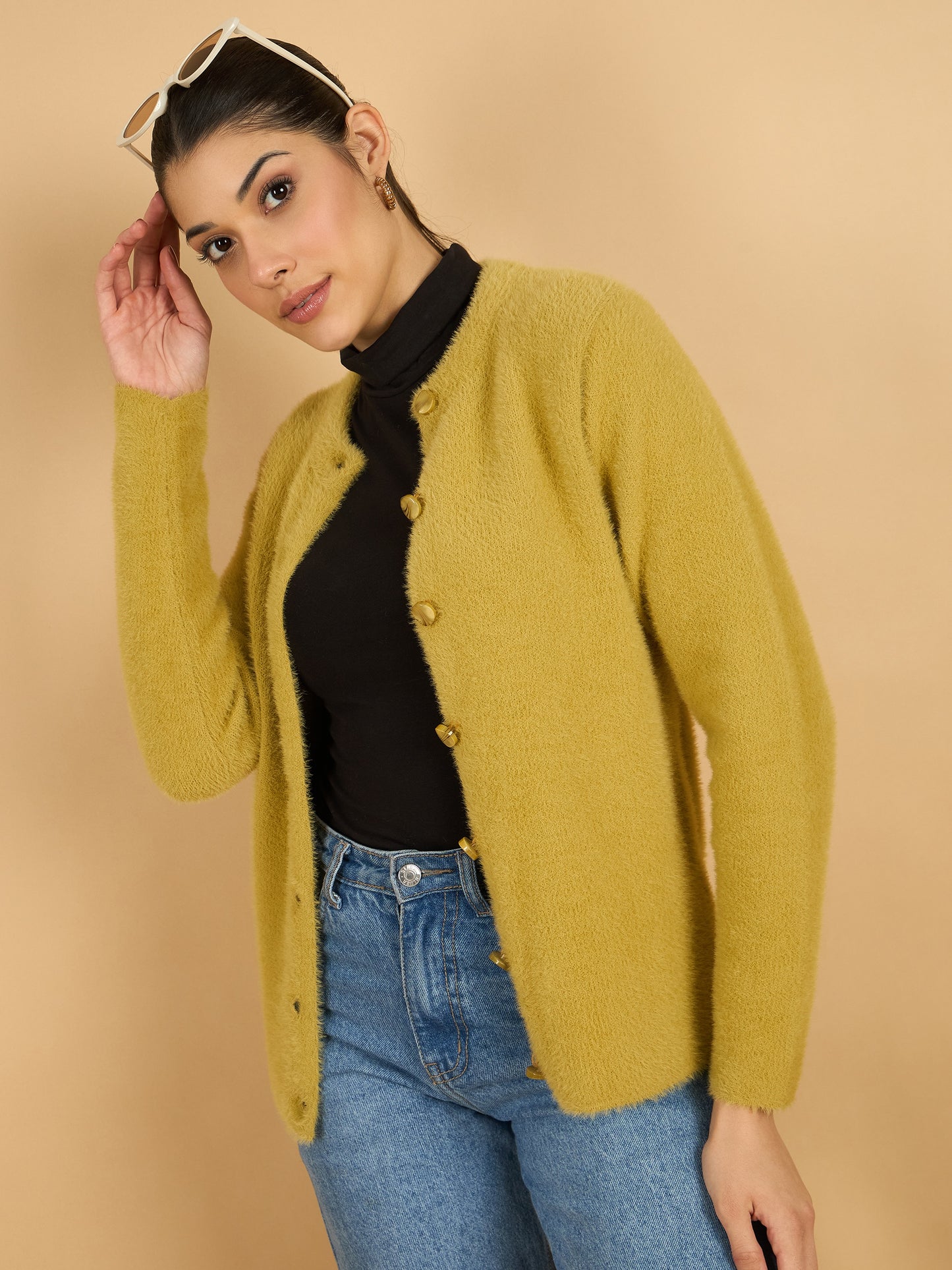 Mustard Winter Wear Women’S Cardigan
