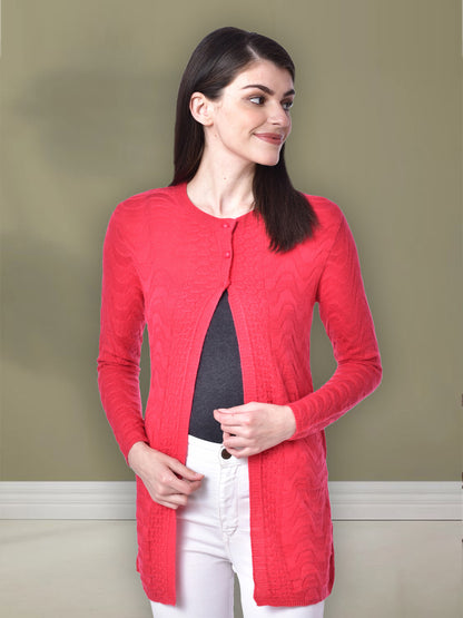 Wool Blend Round Neck Queen Long Shrug