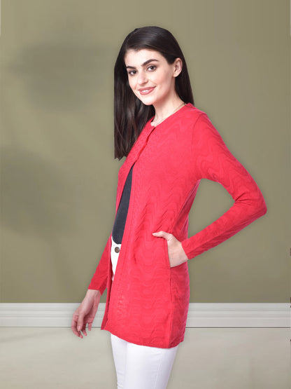 Wool Blend Round Neck Queen Long Shrug