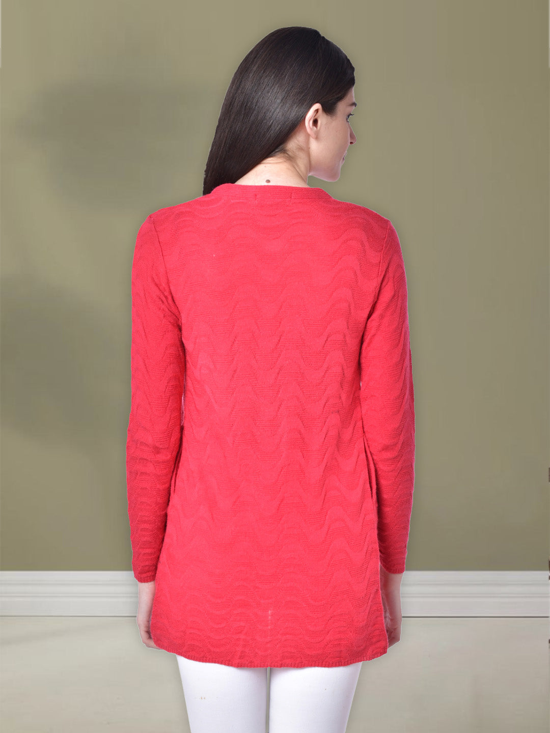 Wool Blend Round Neck Queen Long Shrug