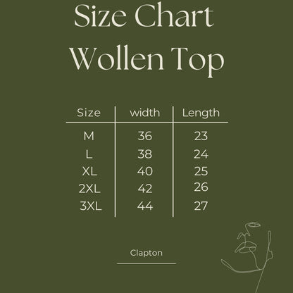 Wool Blend Round Neck Red Top With Embroidery