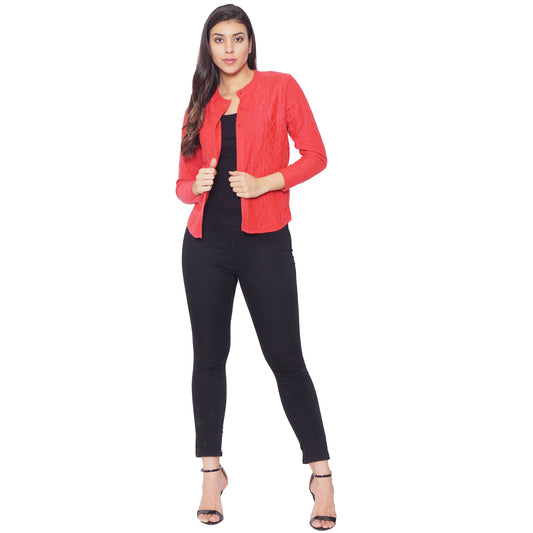Wool Blend Round Neck Queen cardigan